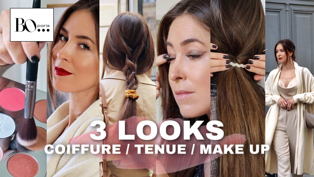 3 idées de looks de fêtes de fin d’année – Coiffure / Tenue / Make-up