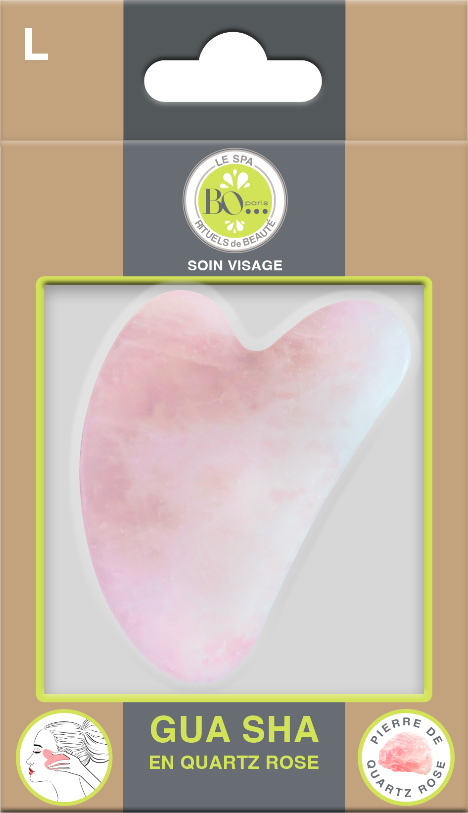 Gua Sha Quartz Rose