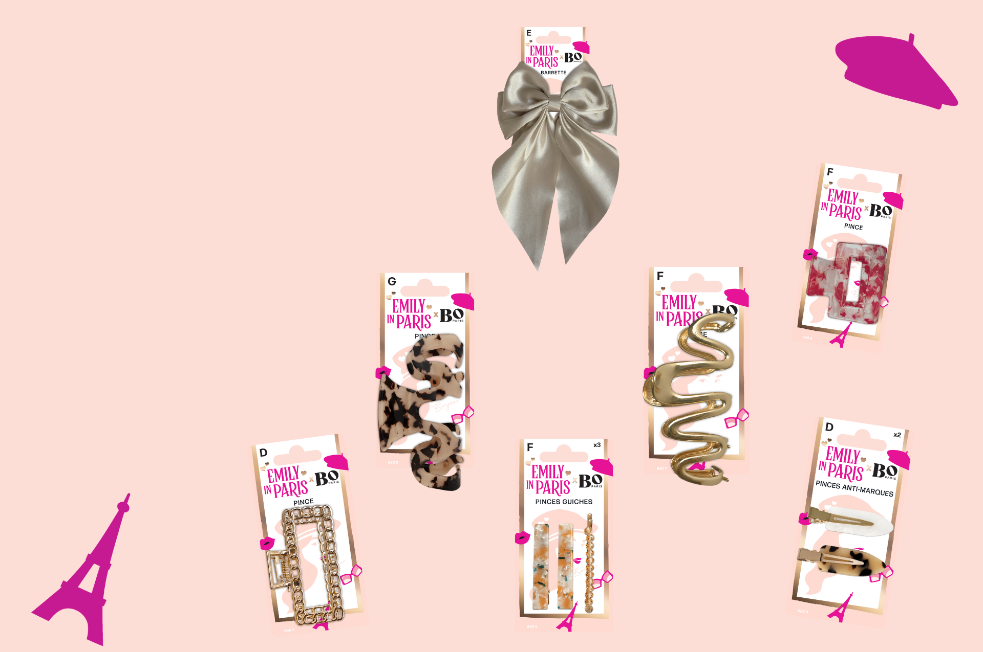 Les accessoires cheveux Emily in Paris